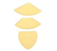 DECORNIJIA 3pcs Eyebrow Locator Ruler for Mapping Symmetry Positioning Guide Brow Shaping Tool for Women Multifunctional Eyebrow Stencil Tool