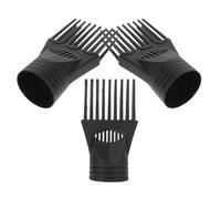 DECORNIJIA 3pcs Hair Dryer Comb Nozzle Plastic Blow Dryer Attachment for Professional Styling and Home Use