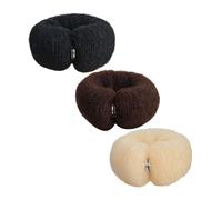 DECORNIJIA 3Pcs Long Elastic Hair Bun Makers for Women Hair Styling Tool for Secure Messy Fluffy Buns Practical Hairbands in Black for Various Lengths