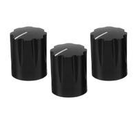 DECORNIJIA 3pcs Metal Guitar Pedal Knobs for Shaft Aluminum Volume Control Knob Replacement for Electric Guitar Bass Amplifiers Audio Potentiometer