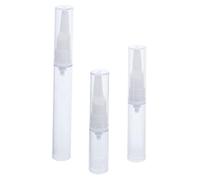 DECORNIJIA 3pcs Mini Travel Bottles Airless Pump Jars Refillable Lotion Containers for Face Cream Shampoo Hand Care Lightweight Portable Toiletries Storage