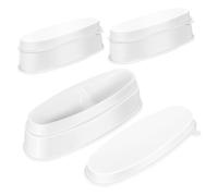 DECORNIJIA 3pcs Nail Dip Powder Tray Compact French Style Manicure Dipping Boxes for Salon and Beginner Use Portable Nail Art Powder Holders for Easy Manicure