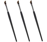 DECORNIJIA 3pcs Precision Concealer Brush Set with Angled Eyeliner Brush under Eye Makeup Application and Eyebrow Shaping Professional Tools for Makeup Artists and Daily Beauty Use