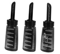 DECORNIJIA 3pcs Refillable Hair Styling Gel Applicator Bottle Comb for Barber Styling