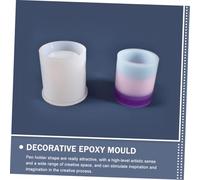 DECORNIJIA 3pcs Silicone Epoxy Pen Holder Molds Flexible DIY Craft Moulds for Unique Decorative Storage Box Making