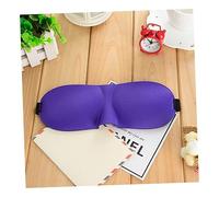 DECORNIJIA 3pcs Sleep Mask Lightweight Breathable Contoured Eye Cover with Adjustable Strap for Travel Work Naps Night Eyeshade Comfortable Black Blue Purple