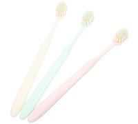 DECORNIJIA 3pcs Soft Bristle Toothbrush for Adults with Extra Soft Wide Thin Head, Gum Care Manual Toothbrush Set Suitable for Home and Travel Use
