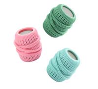 DECORNIJIA 3pcs TPE Sponge Laundry Washing Balls Set Anti-Tangle Washer Balls Hair Remover for Clothes Dryer and Washing Machine Household Use Random Color