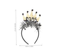 DECORNIJIA 3pcs Year S Eve Party Headbands with Sparkling Stars Crowns Sequins Lightweight Festive Hair Bands for Celebration Photo Props Family Gatherings Public Events