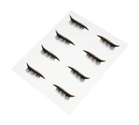 DECORNIJIA 4 Pairs Eyeliner Stickers for Women Adhesive Eye Line Strips for Makeup Parties Cosplay and Daily Use Gold Glitter Design