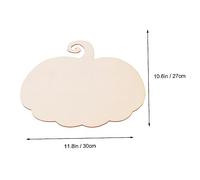 DECORNIJIA 4 Pcs Unpainted Halloween Wooden Boards Pumpkin Shape Craft Props for DIY Painting Wooden Chips for Handicraft Art and Holiday Decorations