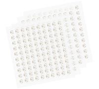 DECORNIJIA 4 Sheets Self-Adhesive Mini Pearl Stickers 6mm Pearls Decals for Face Decoration Nail Art Crafts and DIY Scrapbooking Multi-Functional for Women