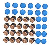 DECORNIJIA 40 Pcs Billiard Cue Tips Premium Screw Replacement Tips for Pool Cues Includes for Billiard Enthusiasts and Competitions