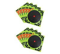 DECORNIJIA 40 Sheets Portable Professional Paper Target Stickers Replaceable Adhesive Archery and Shooting Practice Targets Wear Resistant Stickers for Indoor and Outdoor Use Random Color