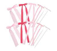 DECORNIJIA 40PCS Pink Satin Ribbon Bow Wall Decor DIY Garland for Birthday Shower Wedding Christmas Tree Decorations Vibrant Feminine Backdrop Accents