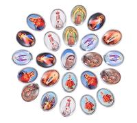 DECORNIJIA 40pcs Religious Accessories Necklace Bracelet Fittings Christian Jewelry for Women Diy Craft Random Style