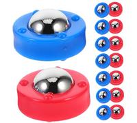 DECORNIJIA 40Pcs Shuffleboard Rolling Beads Replacement Pucks for Table Game Supplies Sliding Beads in Blue and Red Compact Lightweight for Family and Friends Indoor Entertainment