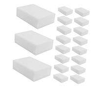 DECORNIJIA 40pcs White Cleaning Erasers Soft Non-Scratch Kitchen Dish Sponges for Household Stain Removal and Multi-Surface Cleaning