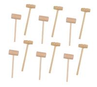 DECORNIJIA 40Pcs Wooden Mini Cake Hammers and Crab Seafood Mallets Solid Wood Meat Tenderizer for Shellfish Parties and Family Dinners Smooth Surface Easy to Clean