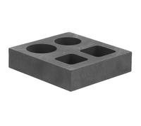 DECORNIJIA 4holes Graphite Mold Ingot Mold Casting Metal Molds for Casting Metal Melting for Kit Ingot for Melting Cast Use for Sculpting Moulding