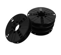 DECORNIJIA 4pcs 3D Printer Filament Spool Reel Storage Organizer, Black Hollow 0.5kg Filament Tray for Cord and Cable Management, Portable Wire Reel Holder for 3D Printing Materials