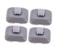 DECORNIJIA 4pcs Abs Sun Visor Hook for Interior Replacement Brackets Compatible with Audi Securely Fix Sun Visor Shades Easy Installation Grey