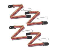 DECORNIJIA 4pcs Adjustable Cotton Woven Ukulele Strap Belts in Bohemian Ethnic Style for Banjo and Ukulele Instruments, Soft to The Touch, for Performance and Supporting Different Music