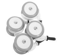 DECORNIJIA 4pcs Baby Universal Replacement Wheels Stroller Wheel Attachment Plastic Swivel Mobility Easy Maintenance White for Quiet Environments and Outdoor Surfaces
