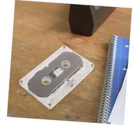 DECORNIJIA 4Pcs Blank Cassette Tape DIY Audio Recording Tapes with Hard Case Vintage Style Wall Decor for Lectures Music and Home Decoration