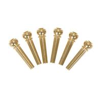DECORNIJIA 4pcs Brass Acoustic Guitar Bridge Pins Bright Tone Replacement Parts for Standard and All Folk Guitars