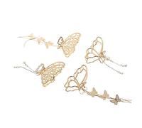 DECORNIJIA 4pcs Butterfly Hair Claw Clips Stylish Hair Clamps for Parties and Daily Wear Elegant Headdress for Women