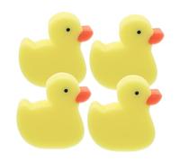 DECORNIJIA 4pcs Cute Duck Bath Sponges for Soft Gentle Body Scrub Sponge Portable Lightweight Safe Material Fun Shower Accessories for Bathing and Exfoliation