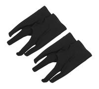 DECORNIJIA 4pcs Drawing Gloves Two Finger Style Breathable Fabric for Digital Art and Paper Sketching Pack