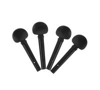 DECORNIJIA 4PCS Ebony Violin Tuning Pegs Fiddle Replacement Parts String Fine Tuners Easy Installation Stable Precision Tuning Accessories for Violin Care