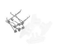 DECORNIJIA 4pcs Electric Hair Clipper Replacement Parts Set Including Swing Head and Fixed Guide Block with White Springs DIY Hair Cutting Accessories for Salon