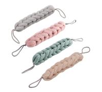 DECORNIJIA 4Pcs Exfoliating Bath Towels Long Strip PE Material Shower Scrubbing Towels for Comfortable Skin Care and Dead Cell Removal Soft Household Bath Accessories Random Color