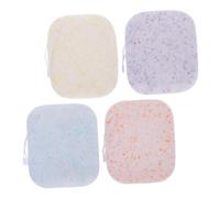 DECORNIJIA 4pcs Face Sponge Cleansing Puff Reusable Travel Face Washing Supplies Supple Exfoliating Sponge Girl Natural