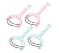 DECORNIJIA 4pcs Facial Hair Removal Device Spring Epilator Painless Roller Hair Remover for Women Dual Springs Handheld Threading Beauty Tools Pink Green
