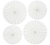 DECORNIJIA 4pcs Fermenting Jar Press Mesh Plates Plastic Wide Mouth Pickle Jar Strainer for Canning Pickling and Vegetable Fermentation Includes Small Mesh Plates Easy to Clean and Reusable