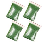 DECORNIJIA 4pcs Green Artificial Grass Scatter for Bonsai Model DIY Sand Table Landscape, 60g Sponge Moss Scatter Pack for Miniature Scenery Craft Supplies