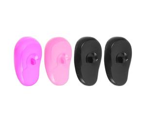 DECORNIJIA 4pcs Hair Dye Silicone Earmuffs Ear Protectors Reusable Ear Caps for Hair Coloring during Dyeing