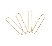 DECORNIJIA 4pcs Hollow Pendant Frame Jewelry Stamped Metal Blanks Lacy Bezel Charms Beaded Earring Charm Bases Hollow Frame Bezel Rectangle Pendants Zinc Alloy Golden