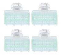 DECORNIJIA 4pcs Jumbo Plastic Self Grip Hair Rollers for Salon Hair Dressing Wave Curling Styling Tools for DIY Styling and Curtain Bangs Curlers Set for Women