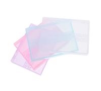 DECORNIJIA 4pcs Manicure Tool Cases 14 Compartments Mini Nail Salon Organization Boxes for Storing Grinding Heads in Pink, Purple, Green, and White Compact Storage for Professional and Home Use