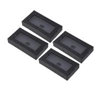 DECORNIJIA 4pcs Men Bow Tie Packaging Box with Clear Window Modern Snake Texture Thickened Paper Sturdy Construction for Parties and Special Occasions