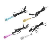 DECORNIJIA 4pcs Mini Condenser Microphone for Phone Recording Streaming Mic Wired Connection for Singing Gaming and Podcasting Includes Tiny Microphone for Mobile Use