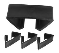 DECORNIJIA 4pcs Outdoor Sofa Rattan Furniture Clamps Black Inner Patio Wicker Chair Connector Clips Secure Fastener for Sofa Sectional Stability and Comfort