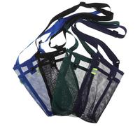 DECORNIJIA 4pcs Outdoor Water Bottle Carrier Bag with Adjustable Strap Reusable Protective Mesh Sleeve for Hiking Biking and Travel Fits Tumblers Insulated Bottles and Cups in Black and Green