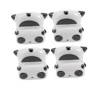 DECORNIJIA 4pcs Panda Shape Ceramic Chopsticks Holder Lightweight Portable Cutlery Support for Home and Restaurant Tableware Rest