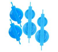 DECORNIJIA 4pcs Plastic Pulley Teaching Tool for Mechanics Experiments Lightweight Physics Lab Equipment with Double and Single Pulleys for Student Learning and Mechanics Demonstration